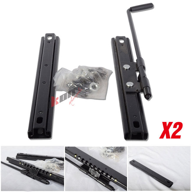 Universal Black White Racing Seats PVC Leather Suede