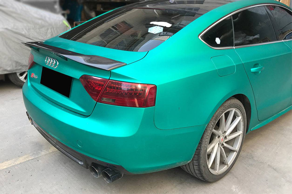 2009-2015 Audi A5 Sline S5 Sedan RT Style Carbon Fiber Trunk Spoiler