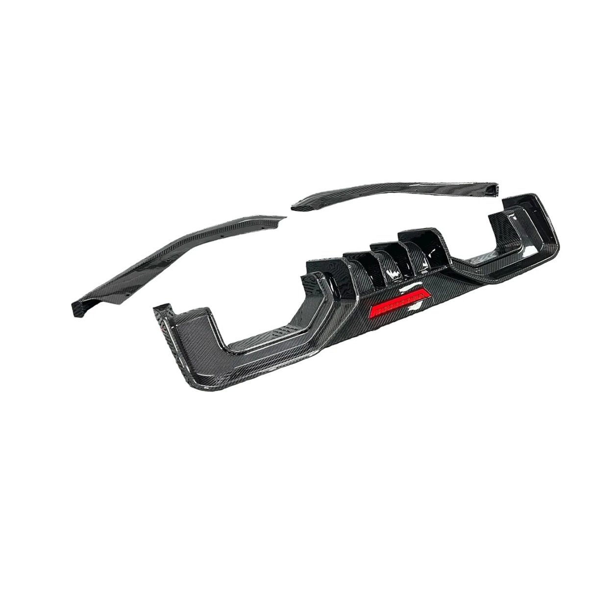 Carbon Fiber AD Style Rear Diffuser w/ LED Light for BMW G80 G81 G82 G83 M3 M4