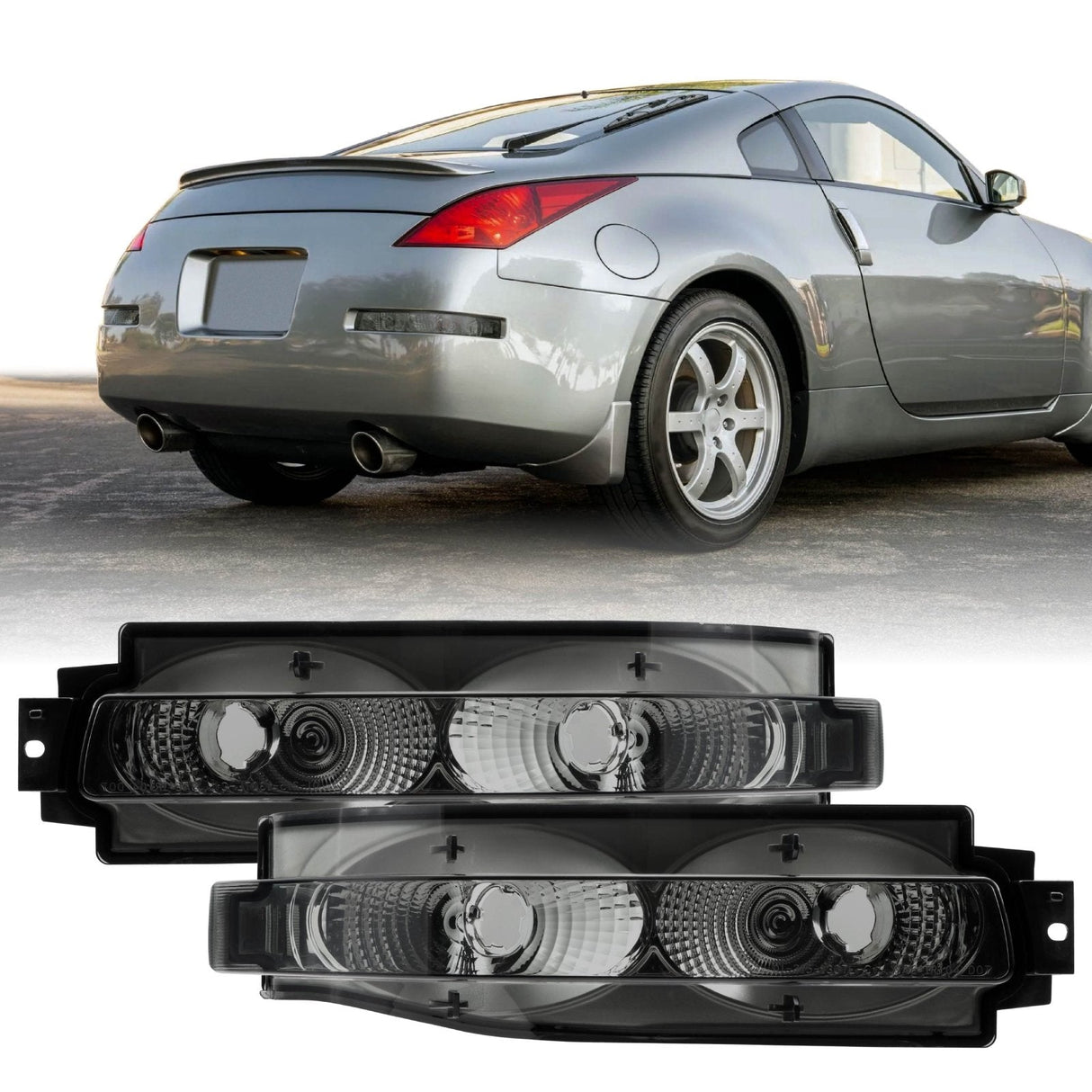 2003-2009 Nissan 350Z Crystal Smoke Reverse Lights