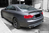 2009-2015 Audi A5 Coupe RW Style Carbon Fiber Trunk Spoiler