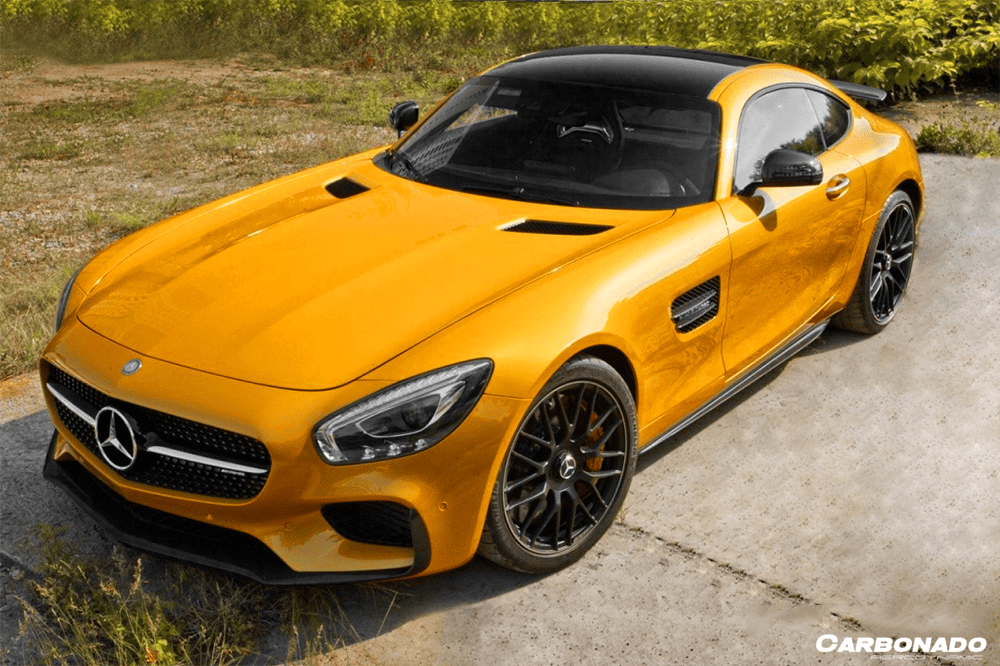 2015-2017 Mercedes Benz AMG GT  GTS OEM Style Carbon Fiber Skirts Splitters