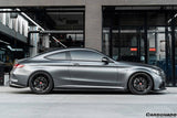 2015-2021 Mercedes Benz W205 C63 S AMG Coupe Carbon Fiber Side Skirts Extension Add On Lip