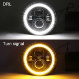 4x Round Projector LED Halo Headlights 5.75"