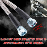 For GM Chevy 1996 &Newer 4L80E Flexible SS Braided Transmission Cooler Hose Line
