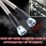 Flexible SS Braided Transmission Cooler Hose Line For GM Chevy 1996 & Newer 4L80E