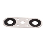 Transmission Cooler Line Adapter Plate with Gasket and 6AN Fittings Compatible with 6L80E 6L90E 8L90E Oil Seal Line Connector for Braided Hose Set