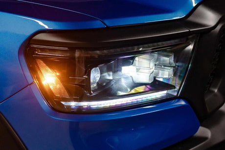 Dodge 1500 Ram Clear with Yellow DRL Infinite Series Led Headlights (2019 - 2022) - K2 Industries