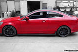 2012-2014 Mercedes Benz W204 C63 AMG C Class Coupe DP Style Side Skirts Under Board