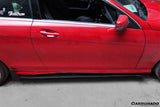 2012-2014 Mercedes Benz W204 C63 AMG C Class Coupe DP Style Side Skirts Under Board