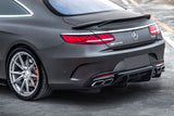 2014-2021 Mercedes Benz S63 S Class C217 Coupe RT Style Carbon Fiber Trunk Spoiler