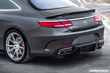 2014-2021 Mercedes Benz S63 S Class C217 Coupe RT Style Carbon Fiber Trunk Spoiler
