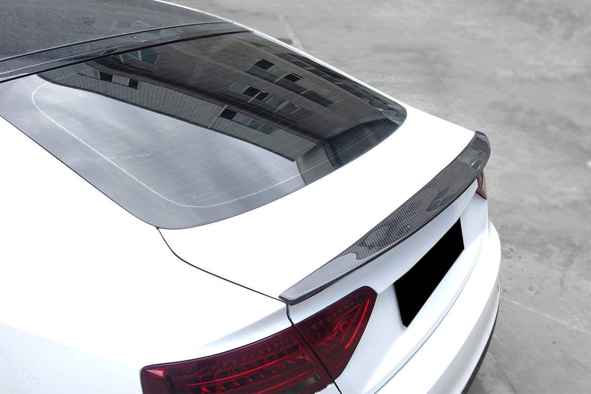 2009-2015 Audi A5 Sline S5 Sedan Sport Style Carbon Fiber Trunk Spoiler