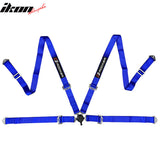 Universal 4 Point Cam-Lock Blue Racing Harness Seat Belt Nylon