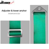 Universal 4 Point Cam-Lock Green Racing Harness Seat Belt Nylon