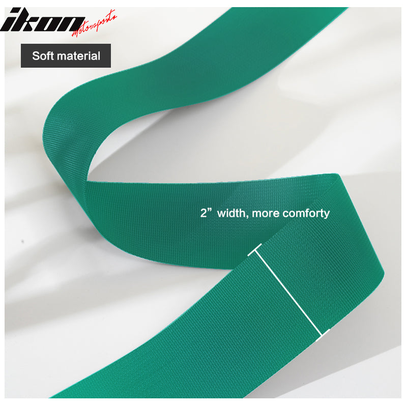 Universal 4 Point Cam-Lock Green Racing Harness Seat Belt Nylon