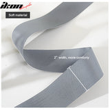 Universal 4 Point Cam-Lock Gray Racing Harness Seat Belt Nylon