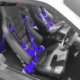 Universal 4 Point Cam-Lock Purple Racing Harness Seat Belt Nylon