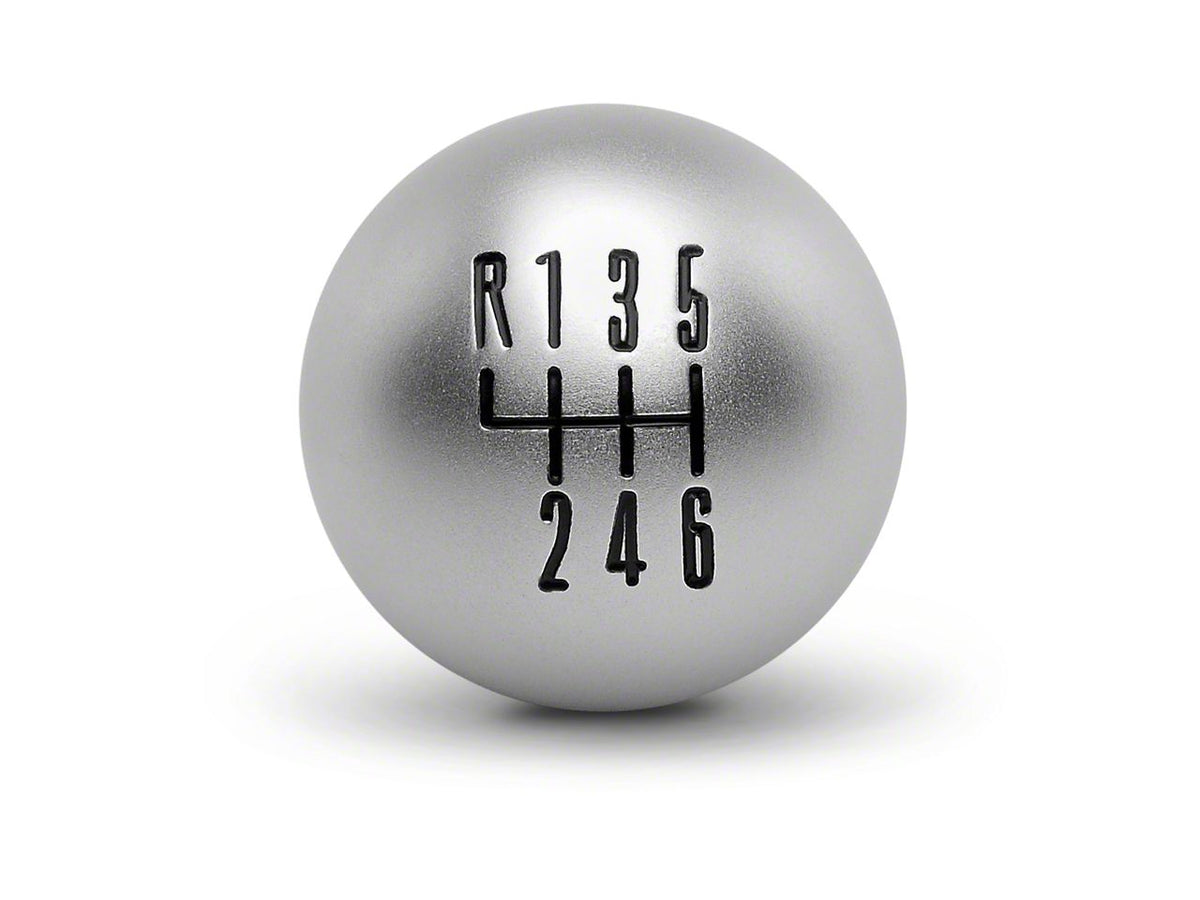 SpeedForm Modern Billet Retro Style 6-Speed Shift Knob; Satin (11-14 Mustang GT, V6)