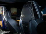 AutoTecknic Dry Carbon Seat Back Cover Set - BMW F91/ F92/ F93 M8