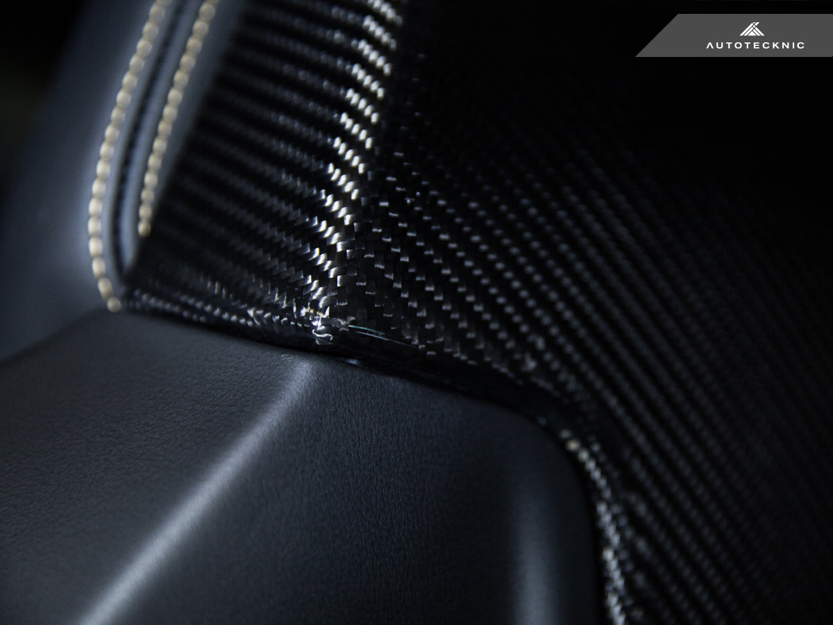 AutoTecknic Dry Carbon Seat Back Cover Set - BMW G87 M2
