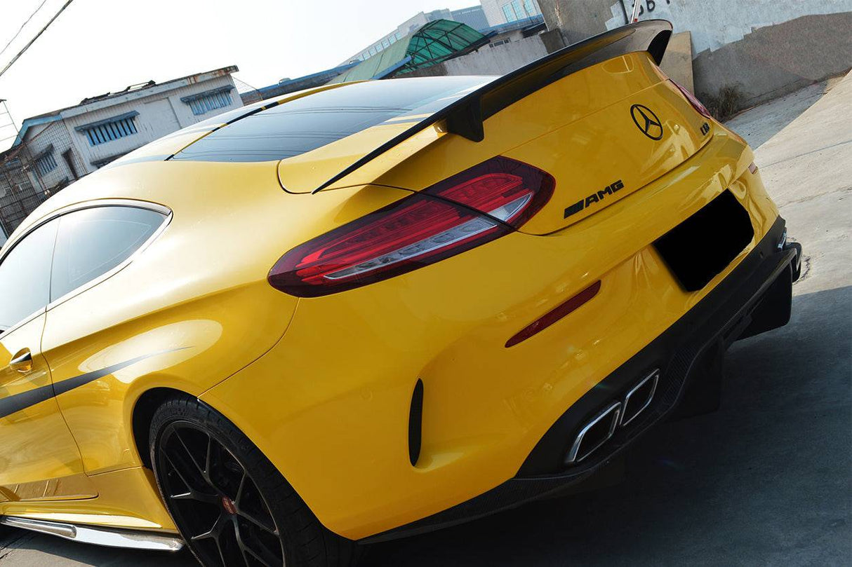 2015-2021 Mercedes Benz C-Class C63 AMG W205 Coupe RT-II Style Trunk Spoiler