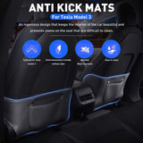 Seat Back Kick Protector for Model 3/Y | Storage Pockets | Easy Clean | TESERY