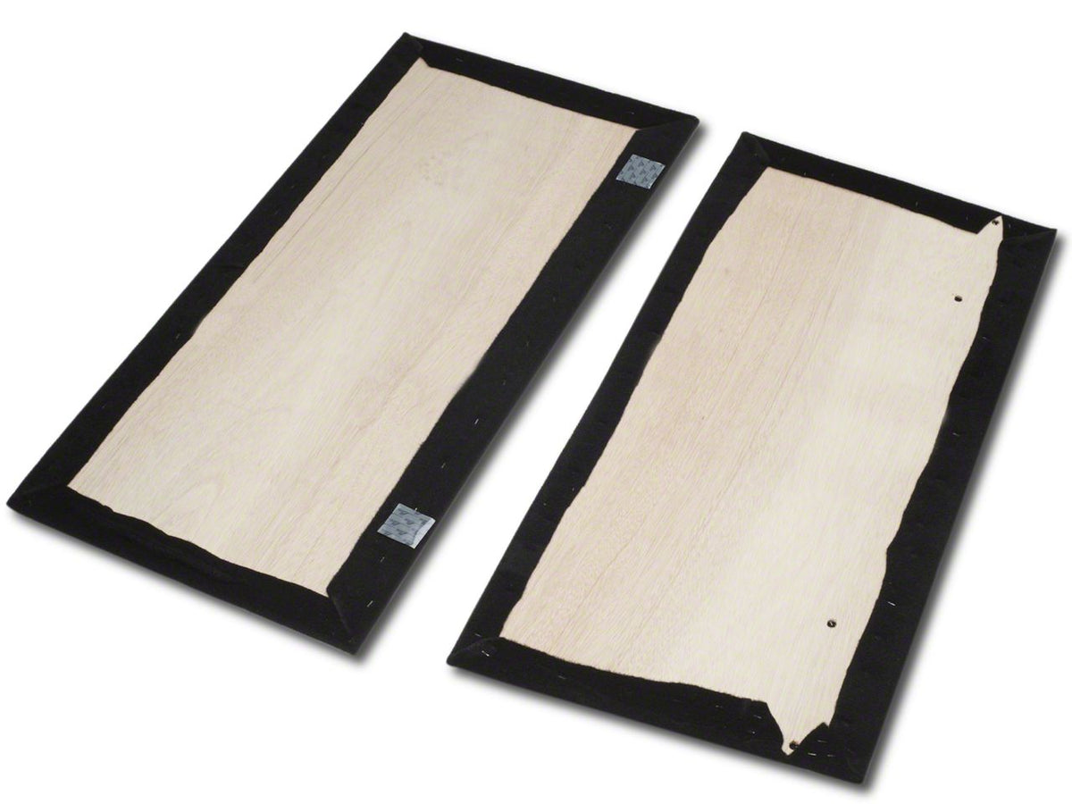 SpeedForm Rear Seat Delete Kit; Black (94-98 Mustang Convertible)