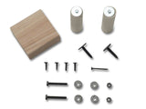 SpeedForm Rear Seat Delete Kit; Black (94-98 Mustang Convertible)