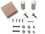 SpeedForm Rear Seat Delete Kit; Black (94-98 Mustang Convertible)