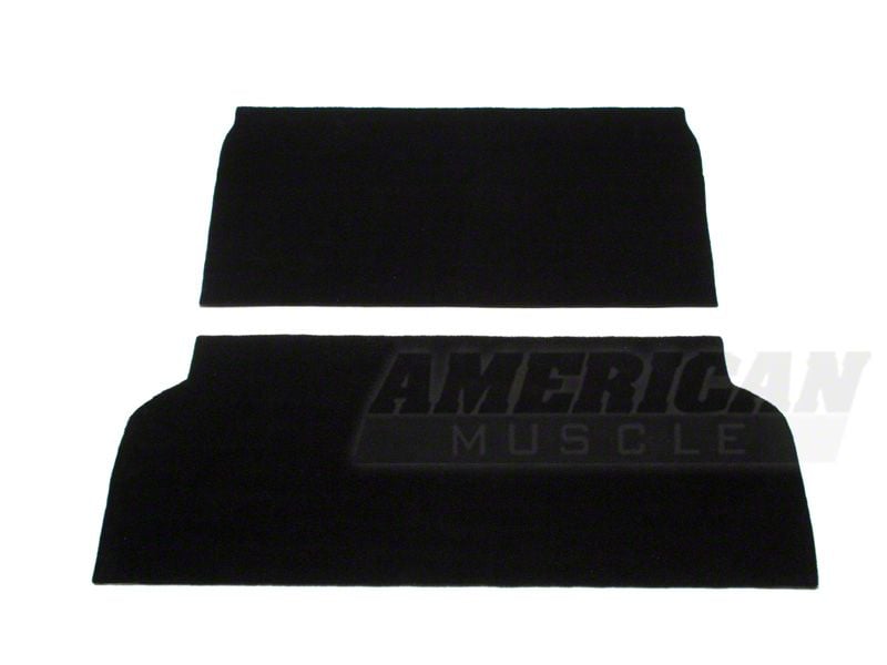 SpeedForm Rear Seat Delete Kit; Black (94-98 Mustang Coupe)