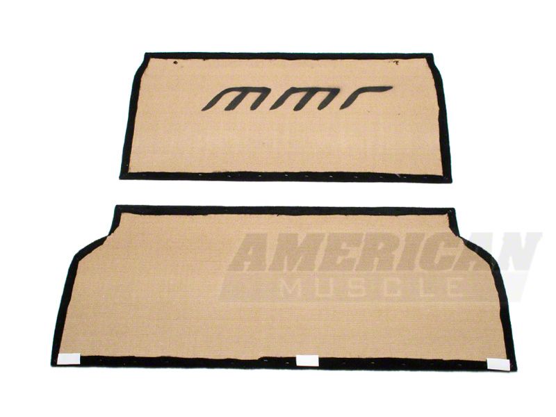 SpeedForm Rear Seat Delete Kit; Black (94-98 Mustang Coupe)