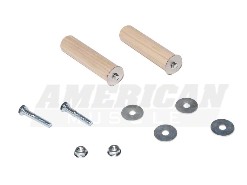 SpeedForm Rear Seat Delete Kit; Black (94-98 Mustang Coupe)