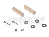 SpeedForm Rear Seat Delete Kit; Black (94-98 Mustang Coupe)
