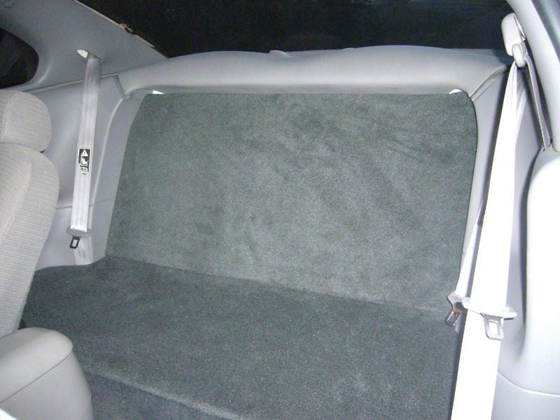 SpeedForm Rear Seat Delete Kit; Charcoal (99-04 Mustang Convertible)