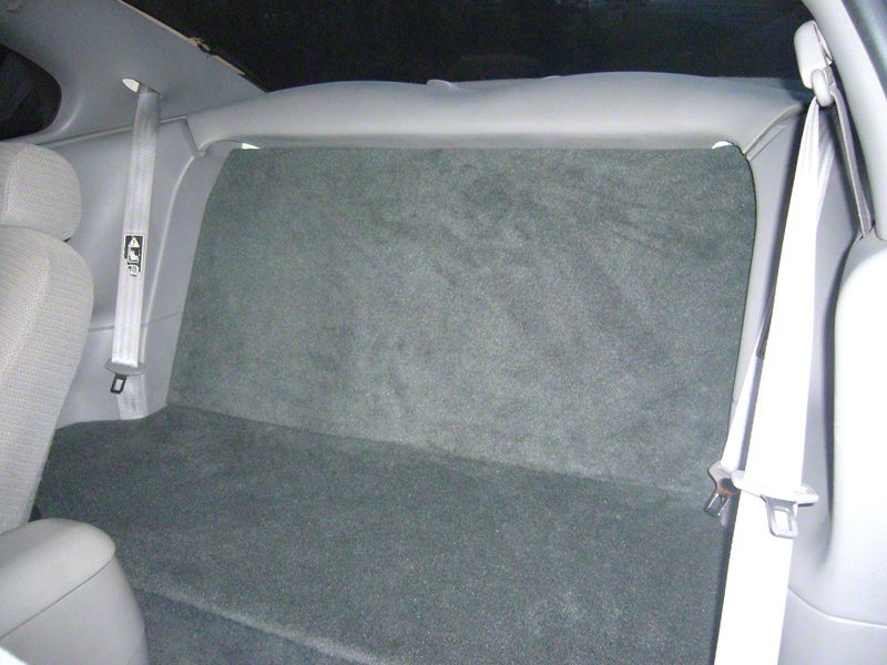 SpeedForm Rear Seat Delete Kit; Charcoal (99-04 Mustang Coupe)
