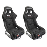 Bull Boost Adjustable Racing Lowered Ultra Max Bucket Seat with Slider Rails