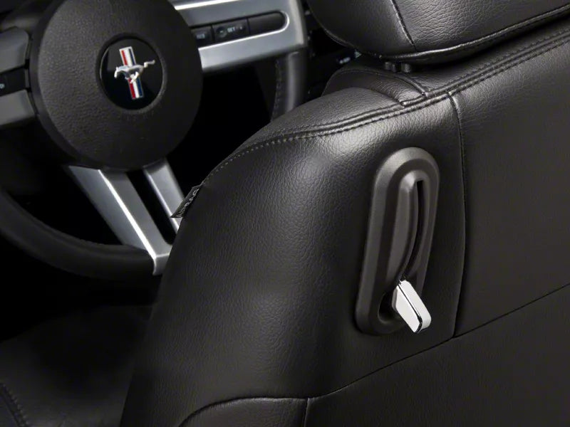 Speedform Modern Billet Seat Adjuster Cover; Chrome (05-14 Mustang)