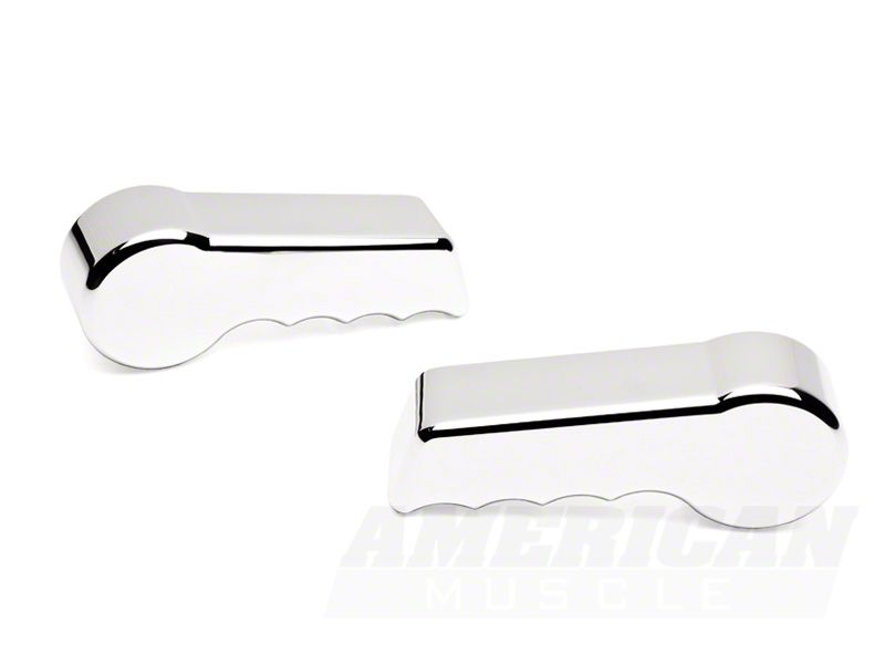 SpeedForm Modern Billet Seat Tilt Lever Covers; Chrome (05-14 Mustang)