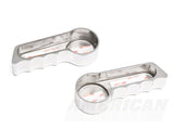 SpeedForm Modern Billet Seat Tilt Lever Covers; Chrome (05-14 Mustang)