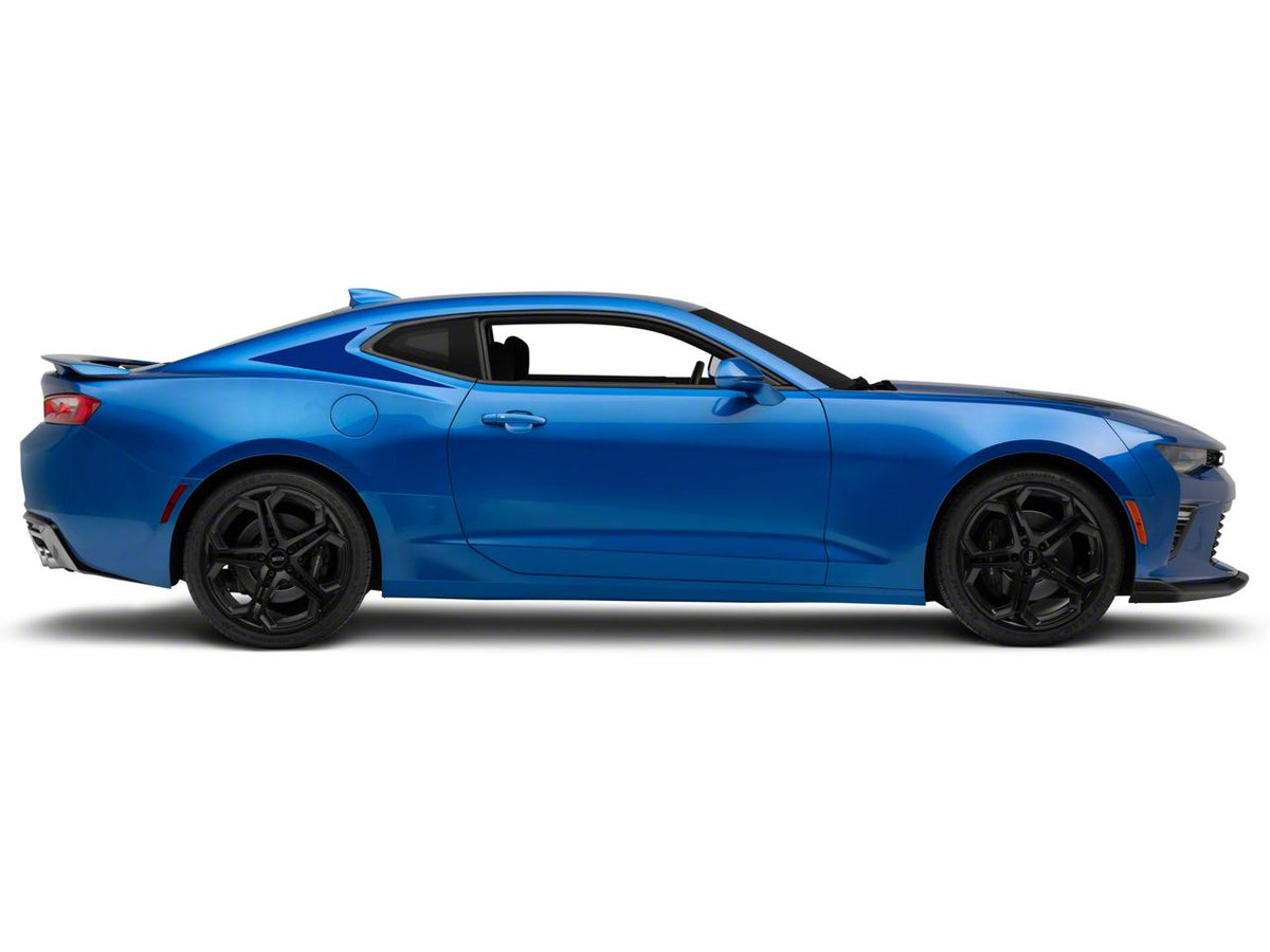 SEC10 Sail Panel Decals; Blue (10-24 Camaro Coupe)