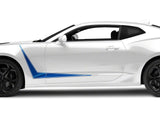 SEC10 Side Accent Stripes; Blue (10-24 Camaro)