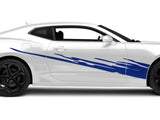 SEC10 Side Splash Decals; Blue (10-24 Camaro)