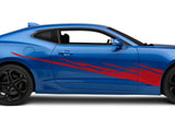 SEC10 Side Splash Decals; Red (10-24 Camaro)