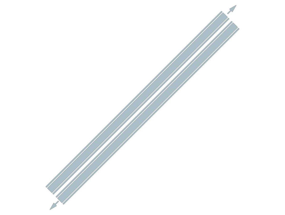 SEC10 Plain Rocker Stripes; Silver (08-23 Challenger)