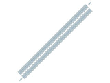 SEC10 Plain Rocker Stripes; Silver (08-23 Challenger)