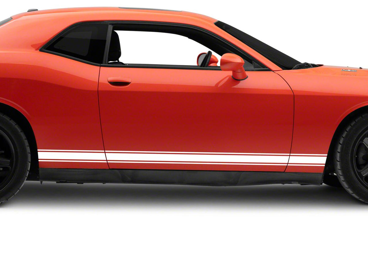 SEC10 Plain Rocker Stripes; White (08-23 Challenger)