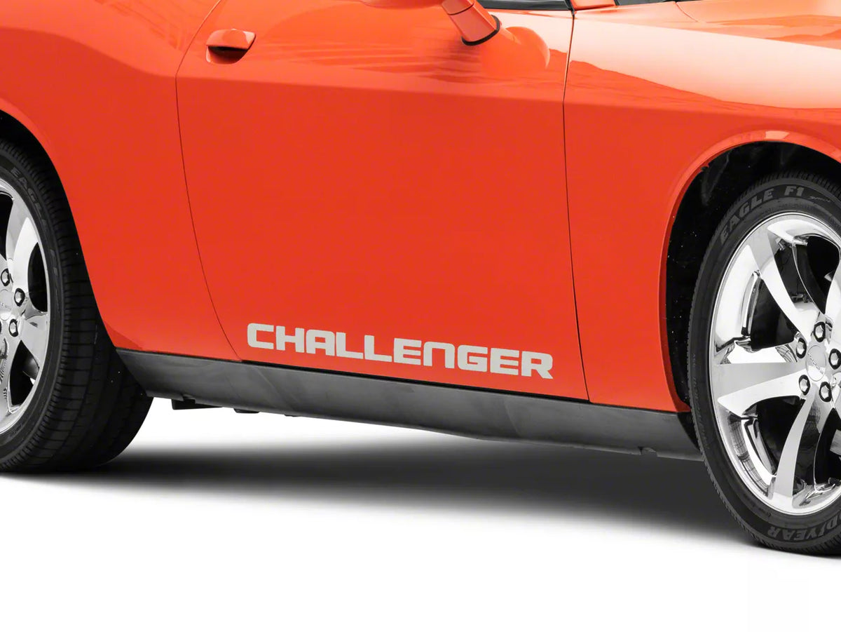 Mopar Licensed by SEC10 Rocker Stripes; Silver (08-23 Challenger)