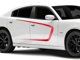 SEC10 Side Graphic; Red (11-23 Charger)