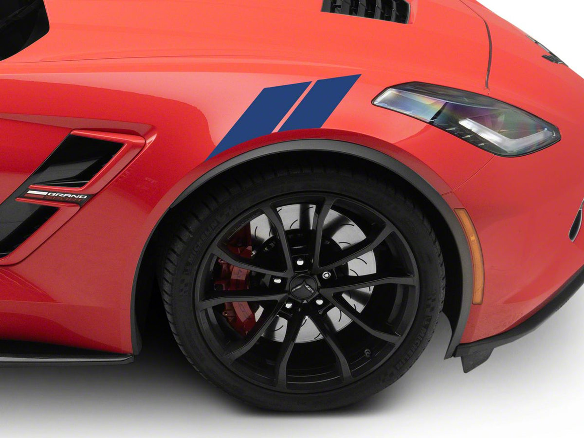 SEC10 Hash Marks; Blue (05-13 Corvette C6)
